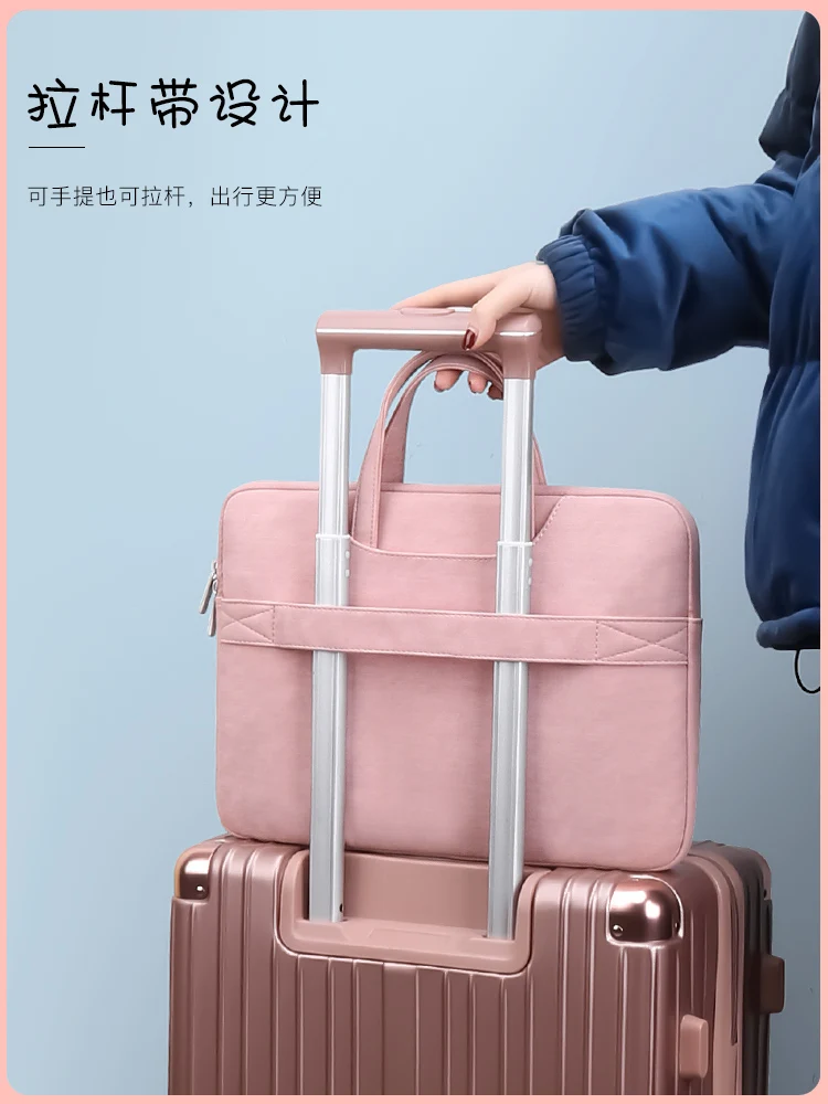 Laptop Bag Laptop Sleeve 15.6-Inch Male and Female Portable Laptop Bag Portable Crossbody Dual-Use mens leather bag for 15