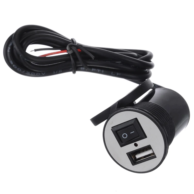 1 шт. водонепроницаемый USB разъем на руль мотоцикла 12 В|Зажигалка| |