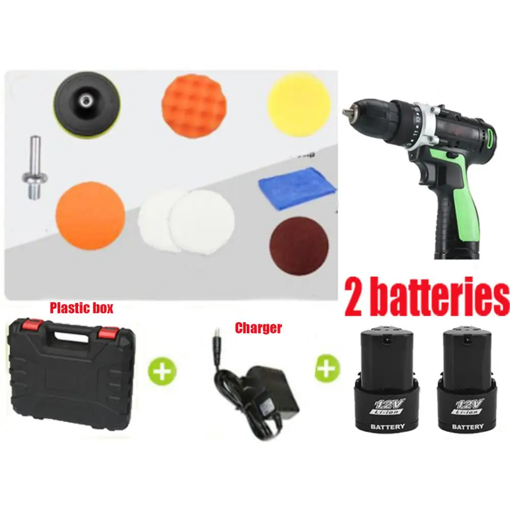 Электрическая полировальная машина для автомобиля 12 В с литиевым аккумулятором