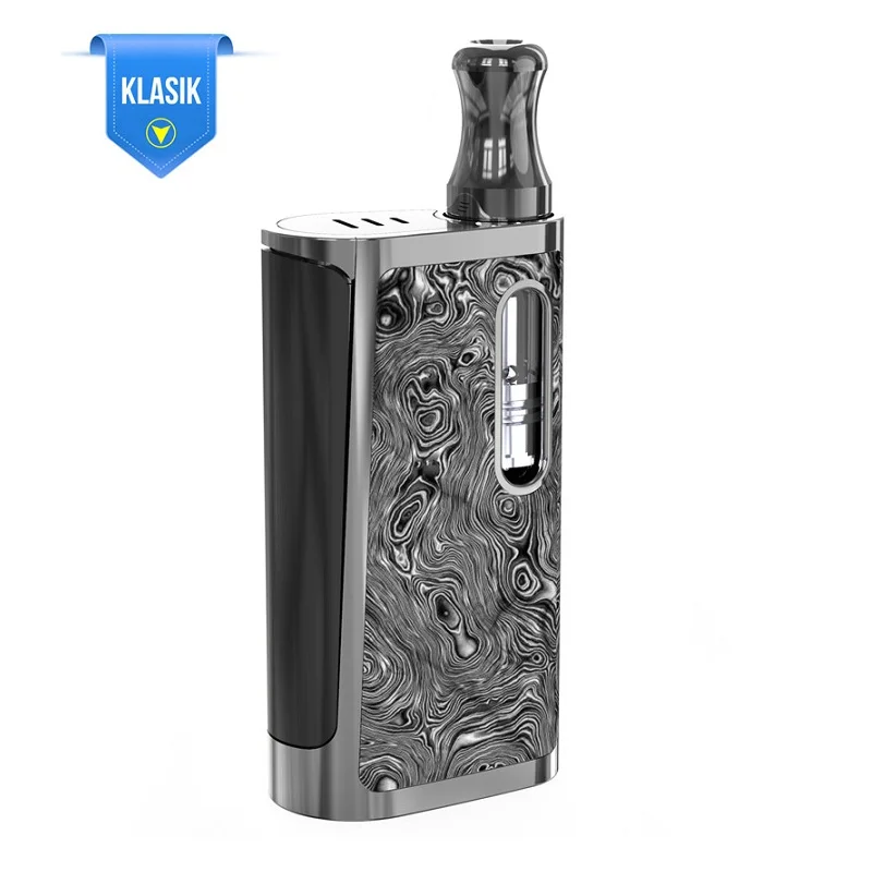 Испаритель 650 мАч Kangvape Klasik V2 коробка мод Vape комплект с 0,5 мл распылитель 510 нить электронная сигарета Vape ручка - Цвет: Серебристый