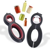 6 in 1 multi bottle opener seal soda lid twist grips with instructions jar opener for chef kids kitchen holiday party gift