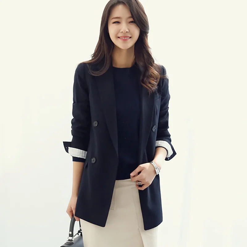 Женский блейзер с длинным рукавом офисный пиджак новинка 2019|Женские пиджаки| |