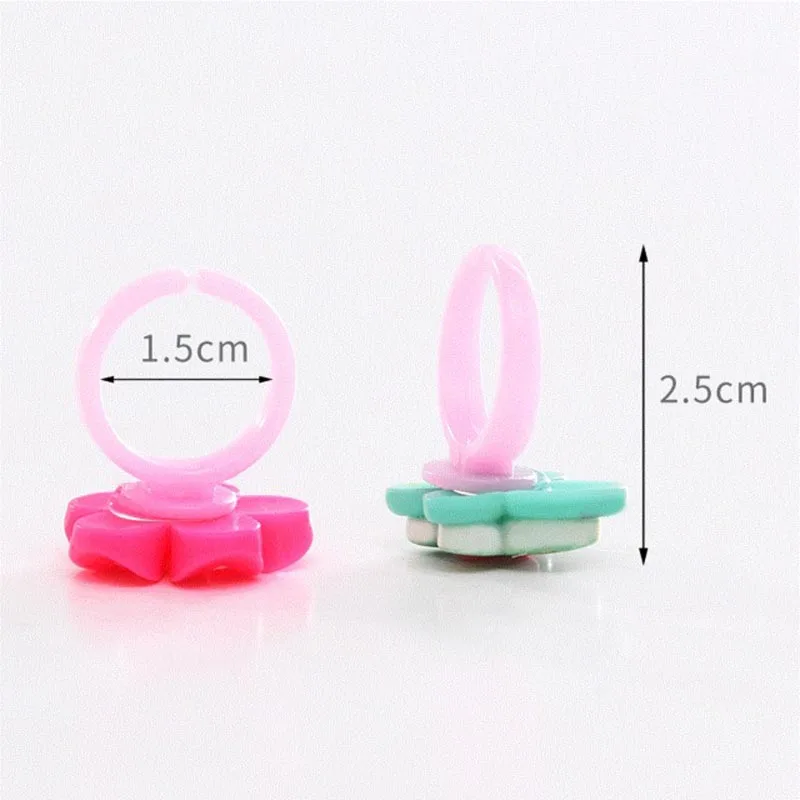 100 шт. Детские Кольца для девочек регулируемые детские кольца на палец животные