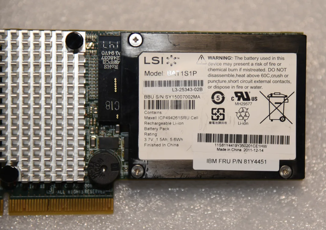 карта контроллера lsi megaraid sas 9260 8i lsi00198 8 по