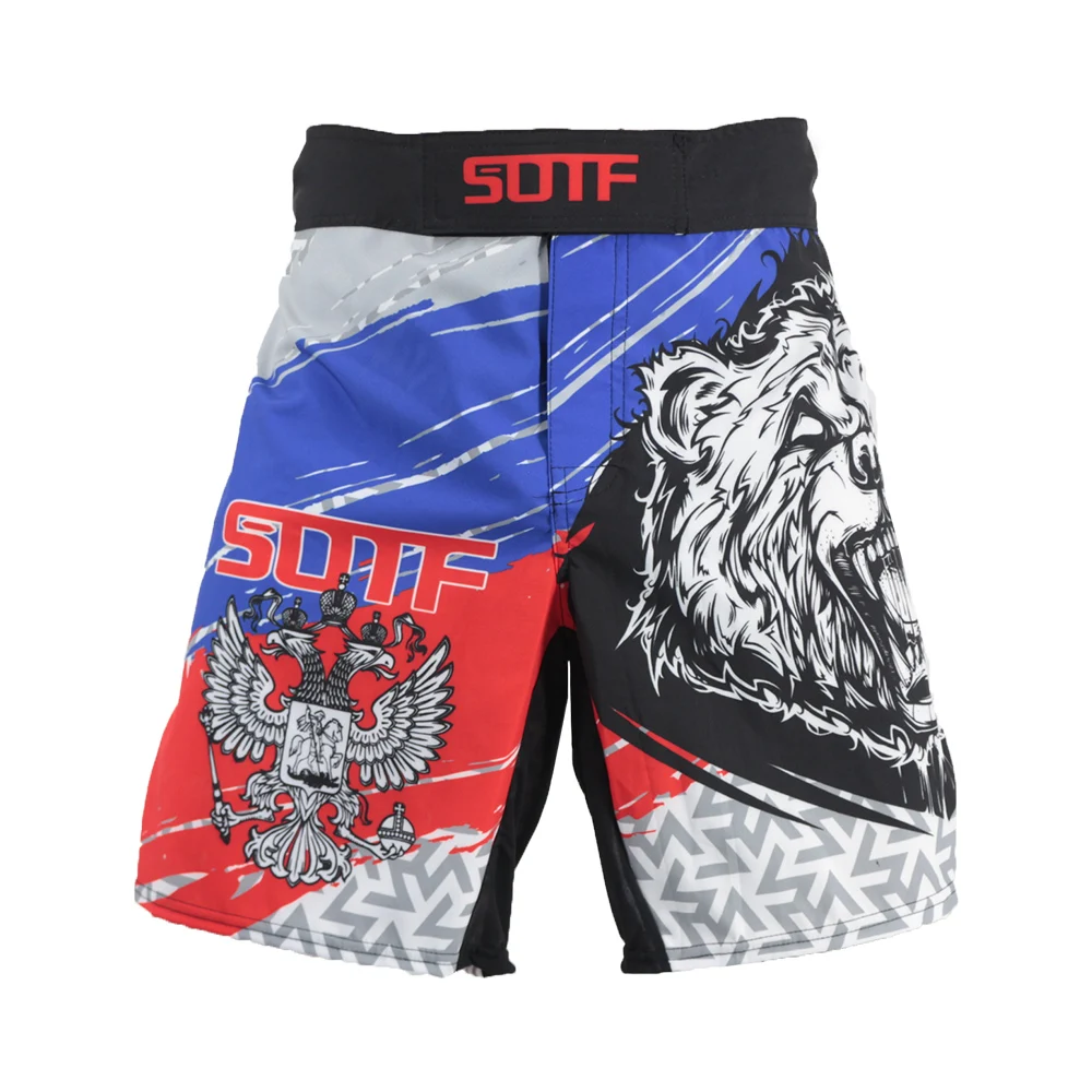 SOTF MMA геометрические технологии змеиная голова фитнес дышащие боксерские шорты