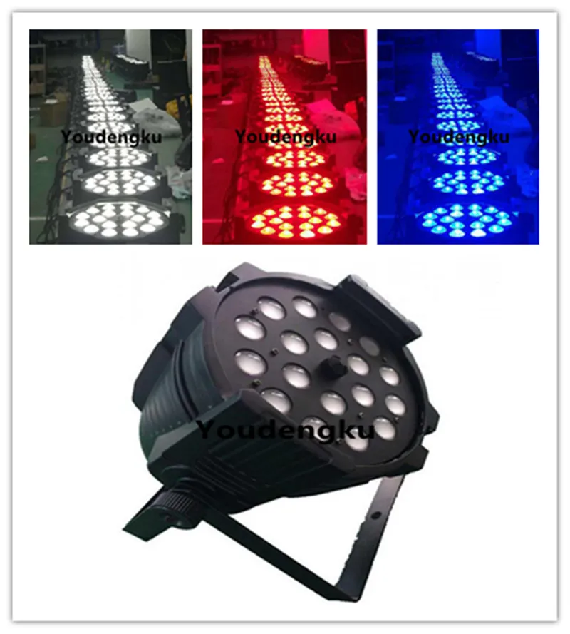 2 шт. оборудование для диджеев в помещении 18 x 10 Вт 4 1 DMX светодиодный светильник с