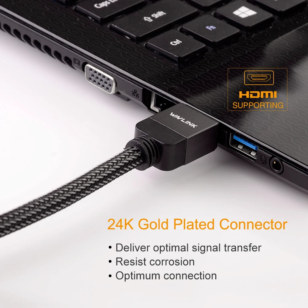 Wavlink 2 м высокоскоростной 4K HDMI кабель @ 60 Гц 1080P 0 позолоченный 3D 60fps для