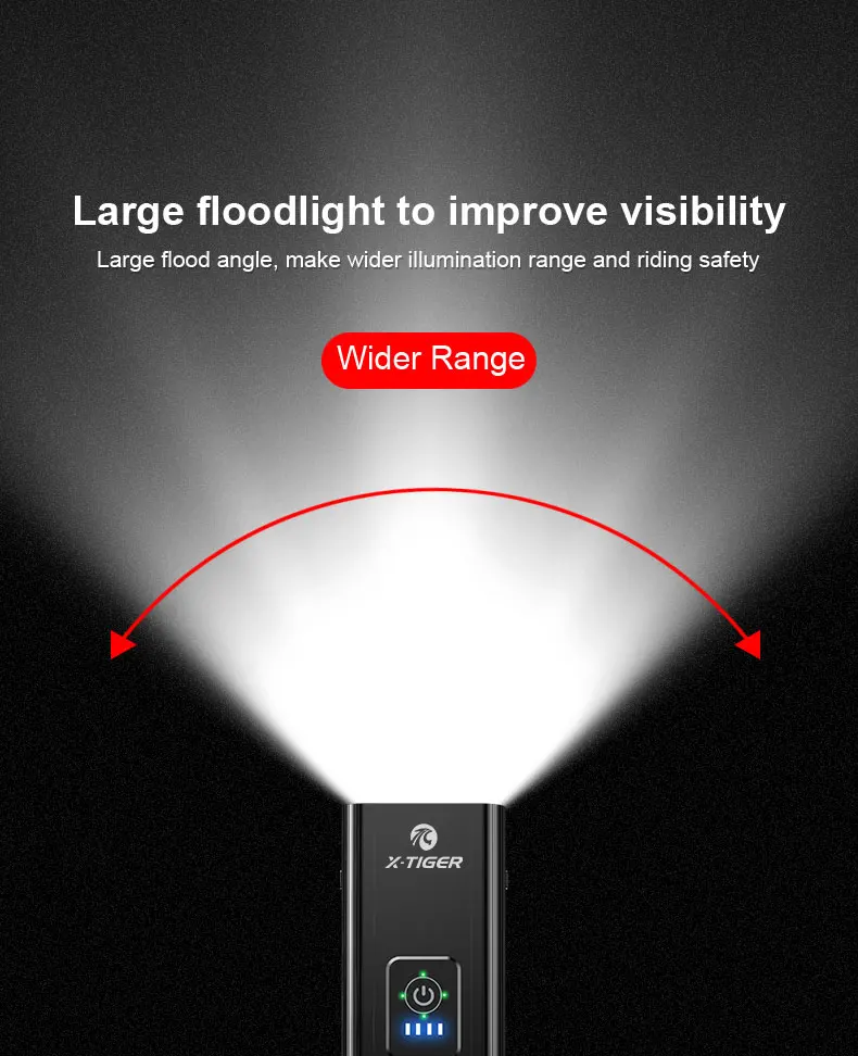 Фсветильник светильник велосипедный светодиодный с зарядкой от USB 1200