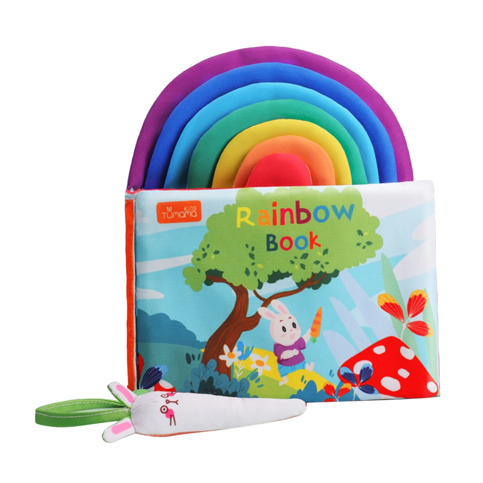 

3D Baby Cloth Book Non-Toxic Interactive Sensory Letter Early Educational