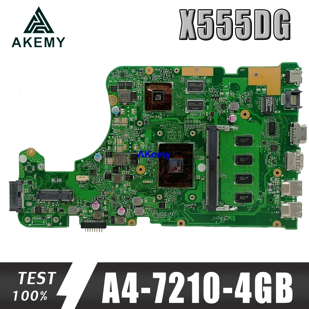 X555YI материнская плата подходит для For Asus A555DG X555QG X555DG Материнская ноутбука A4 7210 R5