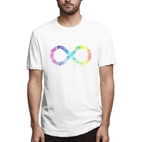neurodiversity infinity rainbow graphic tee mens short sleeve t shirt cotton funny tops