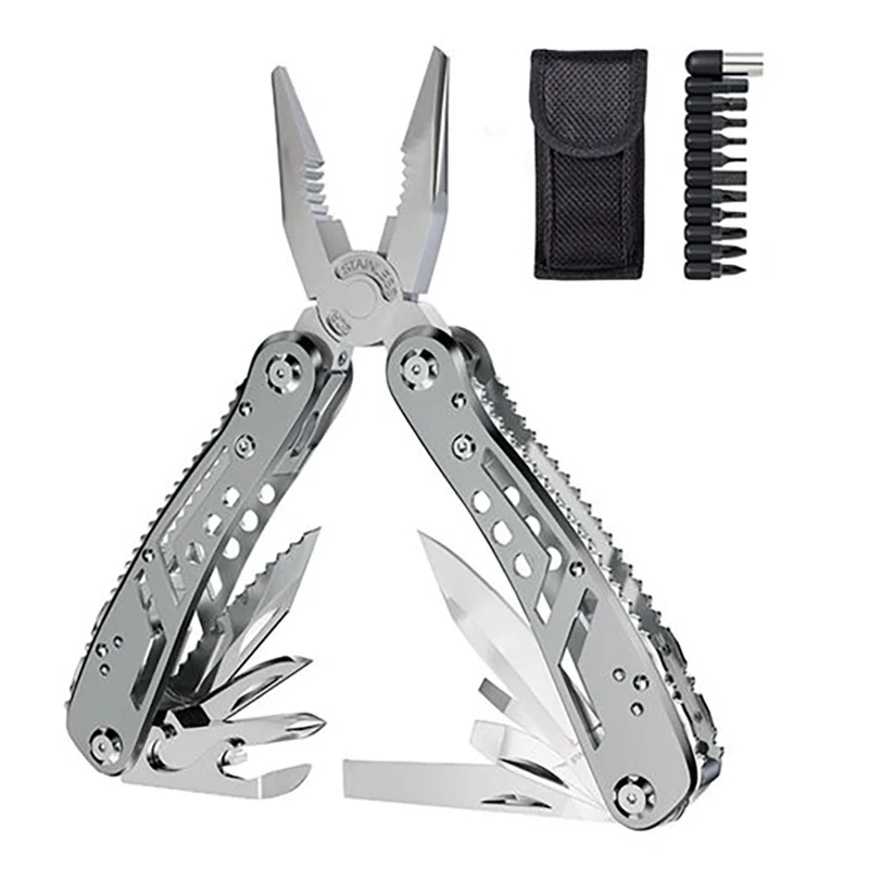 

Outdoor Camping Combination Tool Folding Multifunctional Pliers Portable Universal Emergency Survival Multi Purpose Tool