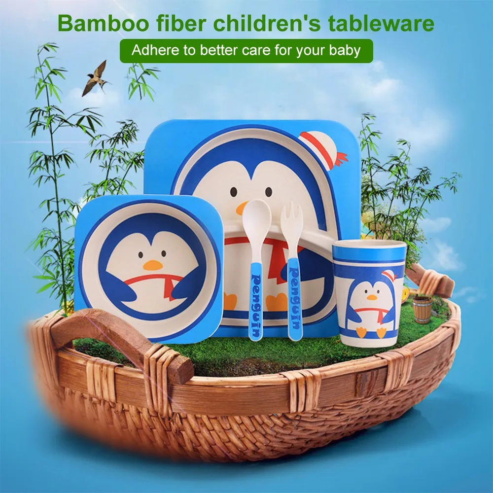 Креативная тарелка для кормления мультяшная миска детей посуда животных