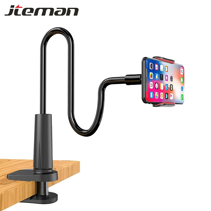 

Lazy Universal Mobile Phone Holder Stand Portable Flexible 360° Clamp Adjustable Home Bed Desktop Mount Smartphone Desk Bracket