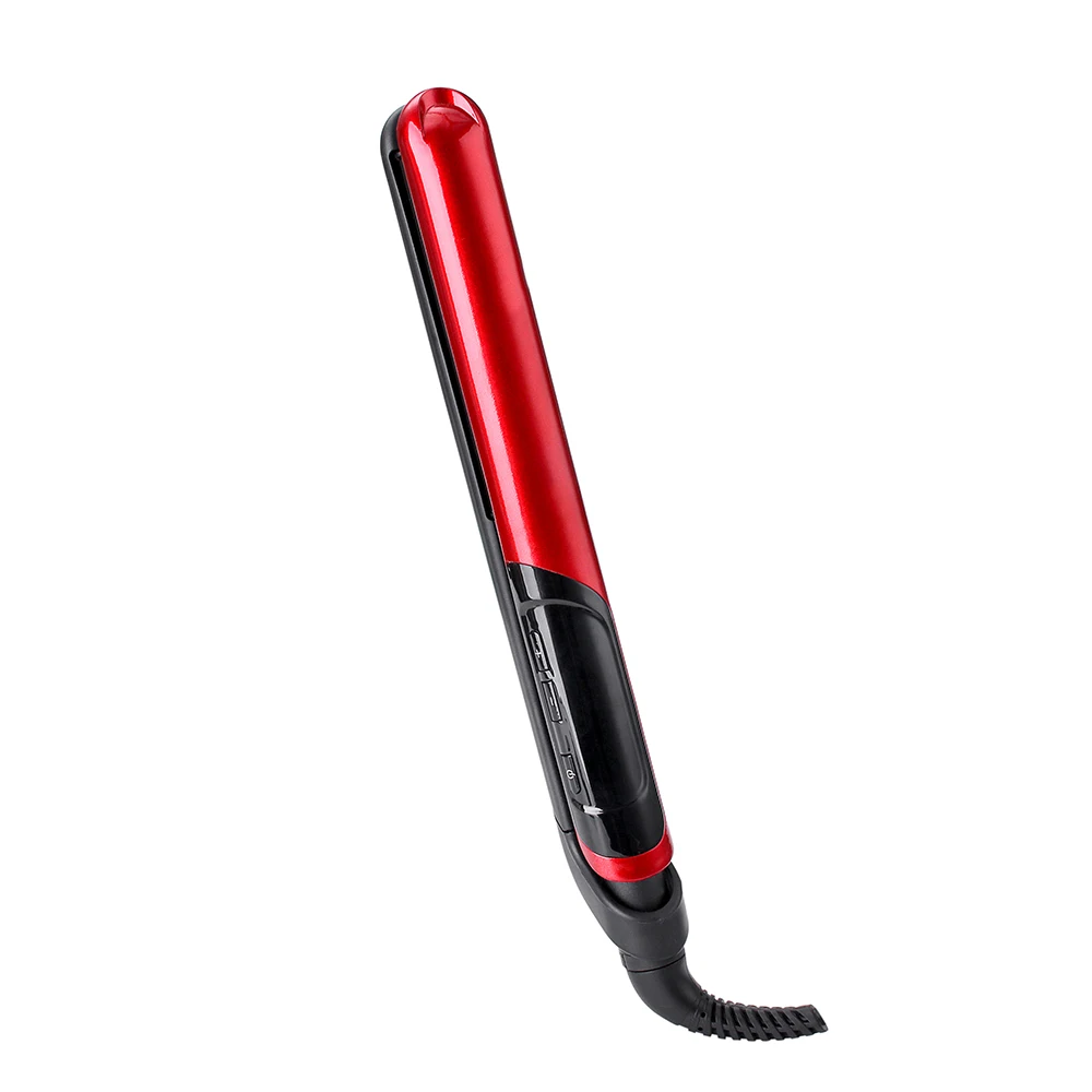 Профессиональный Выпрямитель для волос светодиодный утюжок 2 в 1 керамические