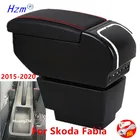 Для Skoda Fabia подлокотник центральной интерьера магазина хранения Авто-Стайлинг с USB 2015 2016 2017 2018 2019 2020