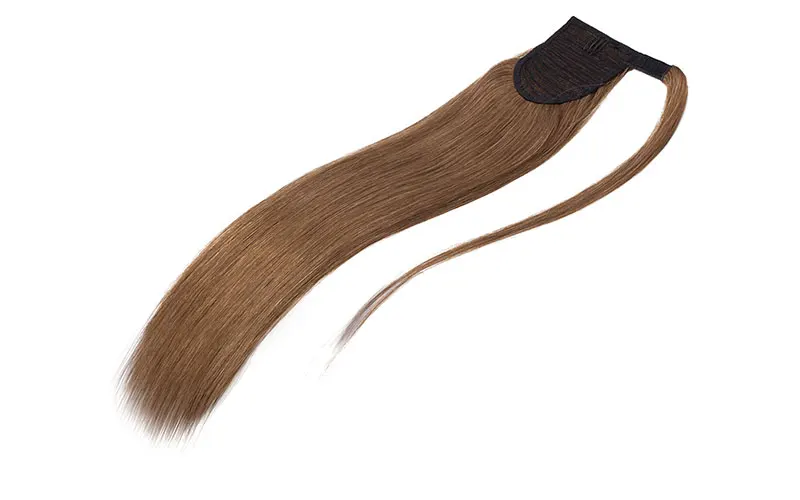 SEGO, 1"-22", 80 г-95 г, магические хвосты для наращивания, человеческие волосы, прямые, не Реми, бразильские, на ремешке, вокруг конского хвоста, для женщин