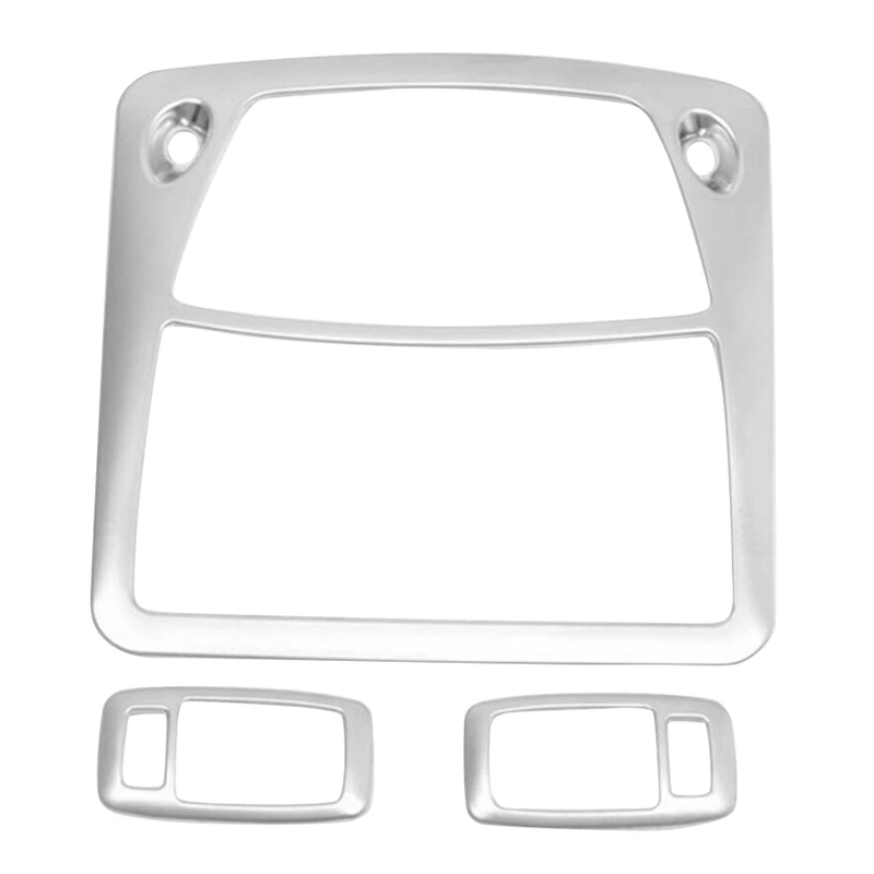 3 шт. ABS хромированный автомобильный светильник для чтения лампа крышка отделка