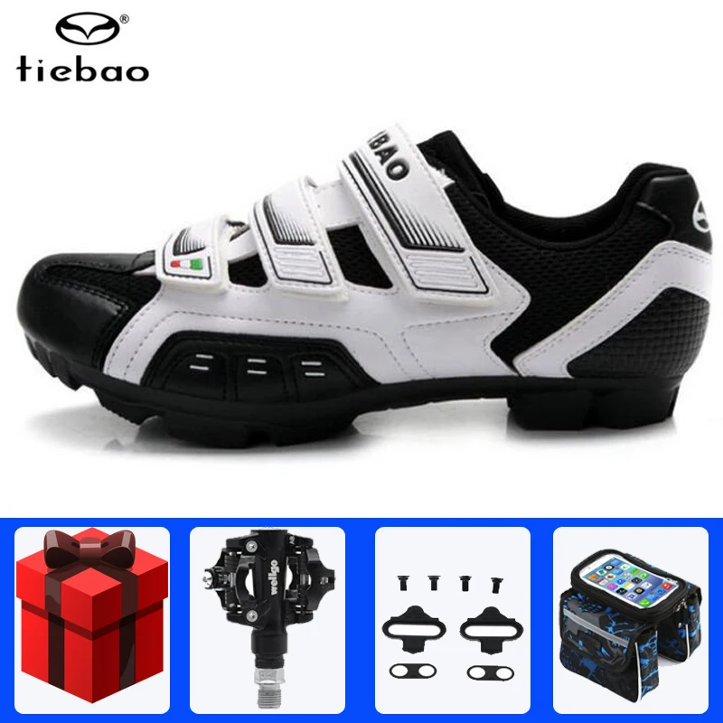 add all Tiebao велосипедная обувь sapatilha ciclismo mtb мужские кроссовки wo мужские SPD педали самозакрывающиеся дышащие chaussures vtt homme обувь - Цвет: add all