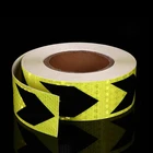 Автомобильная Светоотражающая полоса, наклейки, предупреждающая полоса, стильная декоративная пленка, безопасная для мотоцикла, детская автомобильная лента, отражающая безопасность дорожного движения