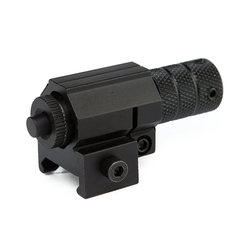 Матовый черный алюминиевый Тактический красный лазерный прицел с рельсовым