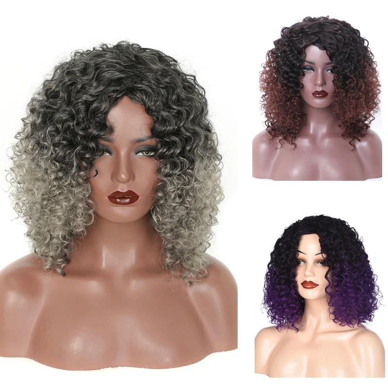 MOD DORA Short Kinky Curly Synthetic Wigs With Free Bangs Blue/Black/Purple/Blonde Wig For Black Women Cosplay or Party Wigs
MOD DORA Short Kinky Curly Synthetic Wigs With Free Bangs Blue/Black/Purple/Blonde Wig For Black Women Cosplay or Party Wigs