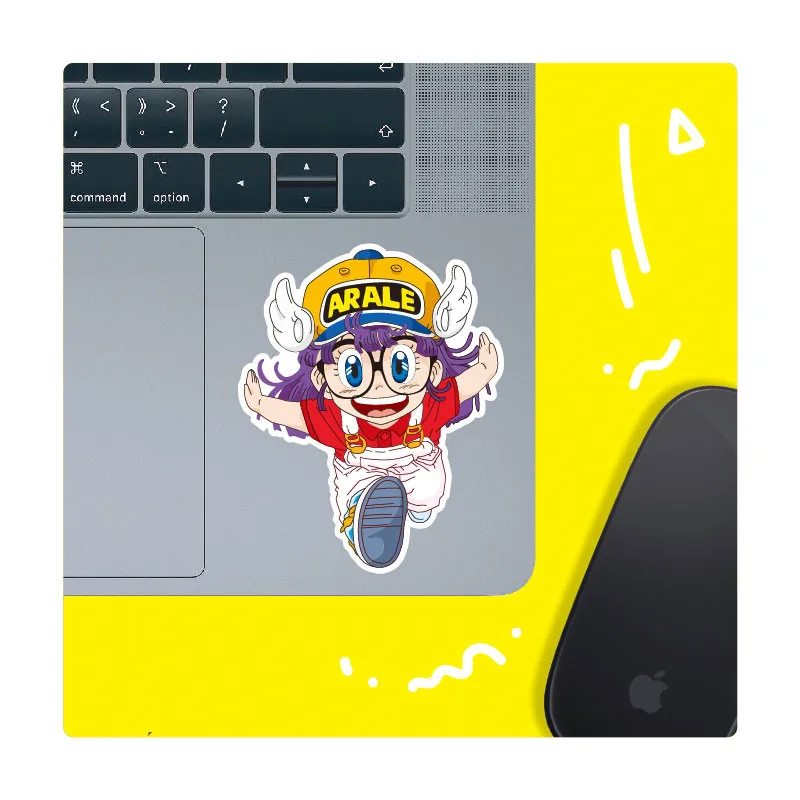 Японские Аниме наклейки детские для ноутбука украшение скейтборда Arale