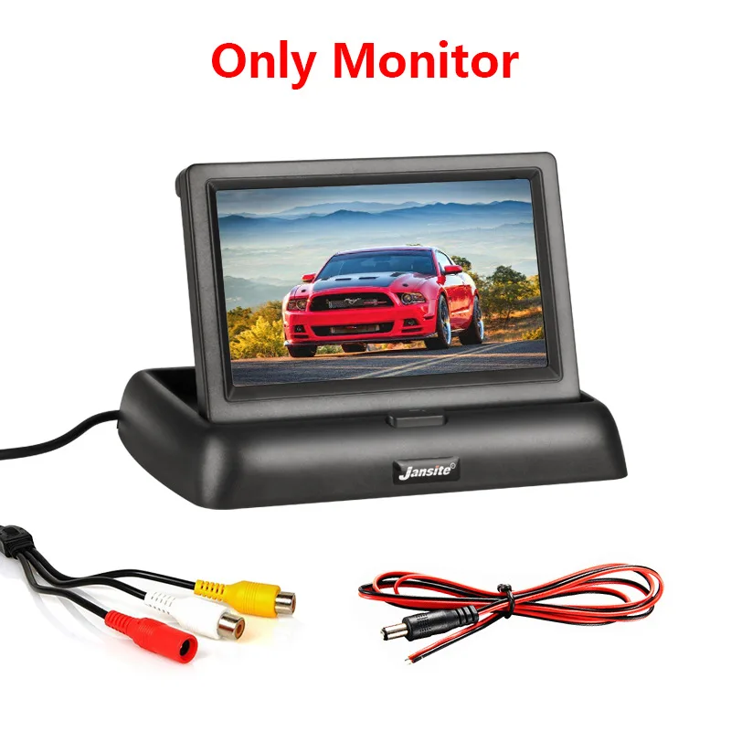 Monitor Only Vtopek 800x480 4,3 дюймов складываемый автомобильный монитор TFT lcd камера DVD VCR обратная парковочная камера для автомобиля Мониторы Заднего вида - Цвет: Monitor Only