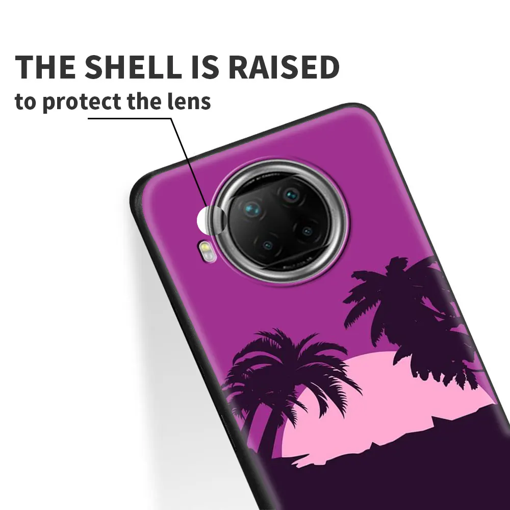 

Sunset On Sea Palm Tree Case for Xiaomi Redmi Note 9S 8T 8 7 10 Pro Max 9 9T 9C 9A K40 8A 7A Phone Black Soft Coque Funda