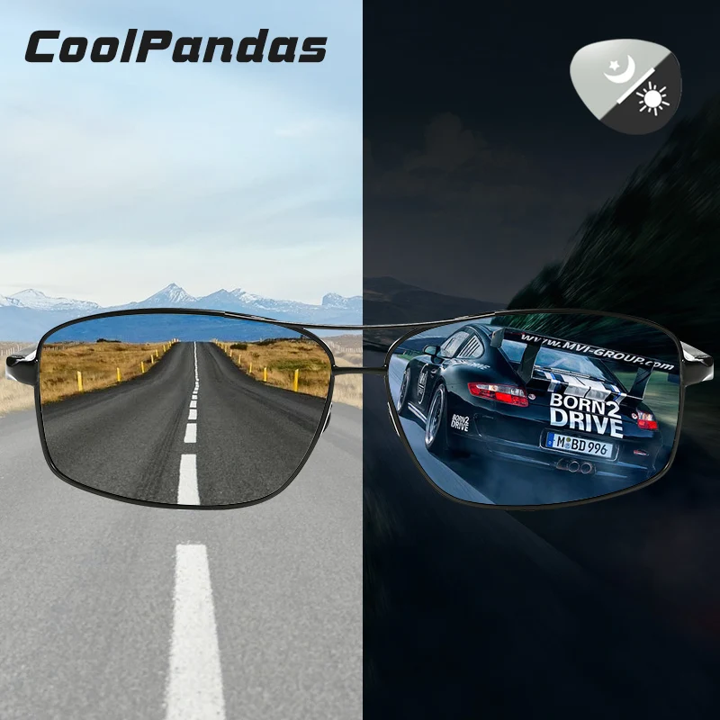 Солнечные очки CoolPandas квадратной формы для мужчин и женщин поляризационные