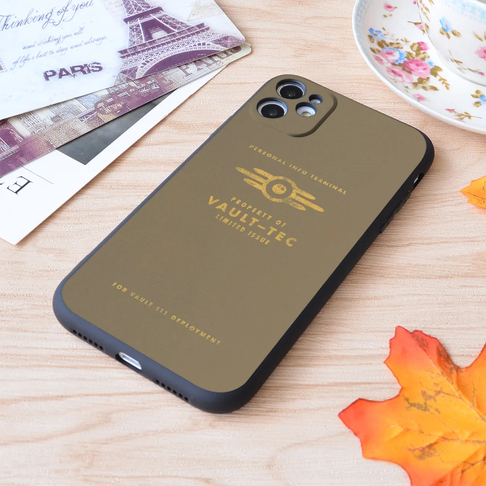 

Weathered Vault Tec Print Soft Silicone Matt Case For Apple iPhone Case