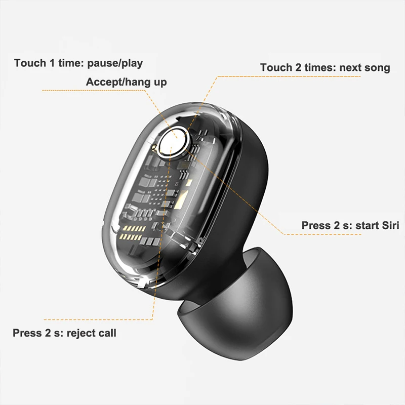 Беспроводные наушники M13C Bluetooth V5.0 1800 мАч внешний аккумулятор HD стерео