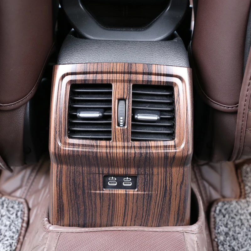 Сосновая древесина зерна для BMW X1 F48 2016 19 Тип ABS вентилятор заднего кондиционера