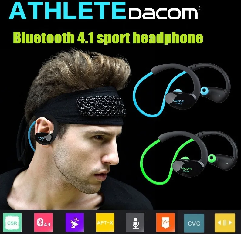 Dacom Athlete Bluetooth гарнитура для iPhone для samsung беспроводные наушники спортивные стерео наушники с HD микро NFC auriculares
