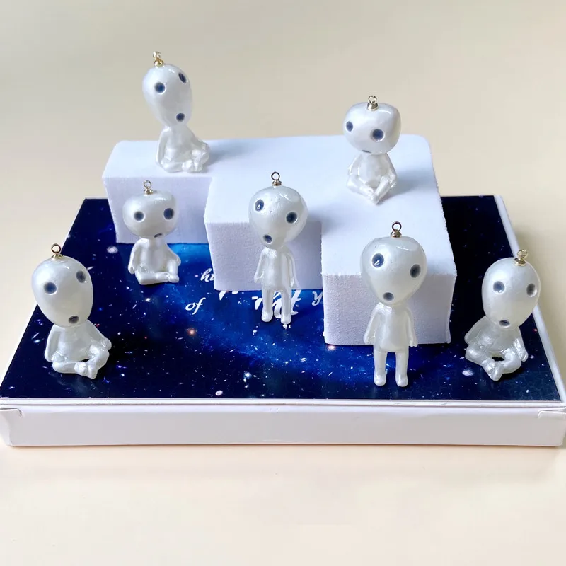 

Забавный стиль 20 шт./лот Мультяшные 3D эльфы saucerman подвески из смолы diy ювелирные изделия серьги/брелок подвеска аксессуар