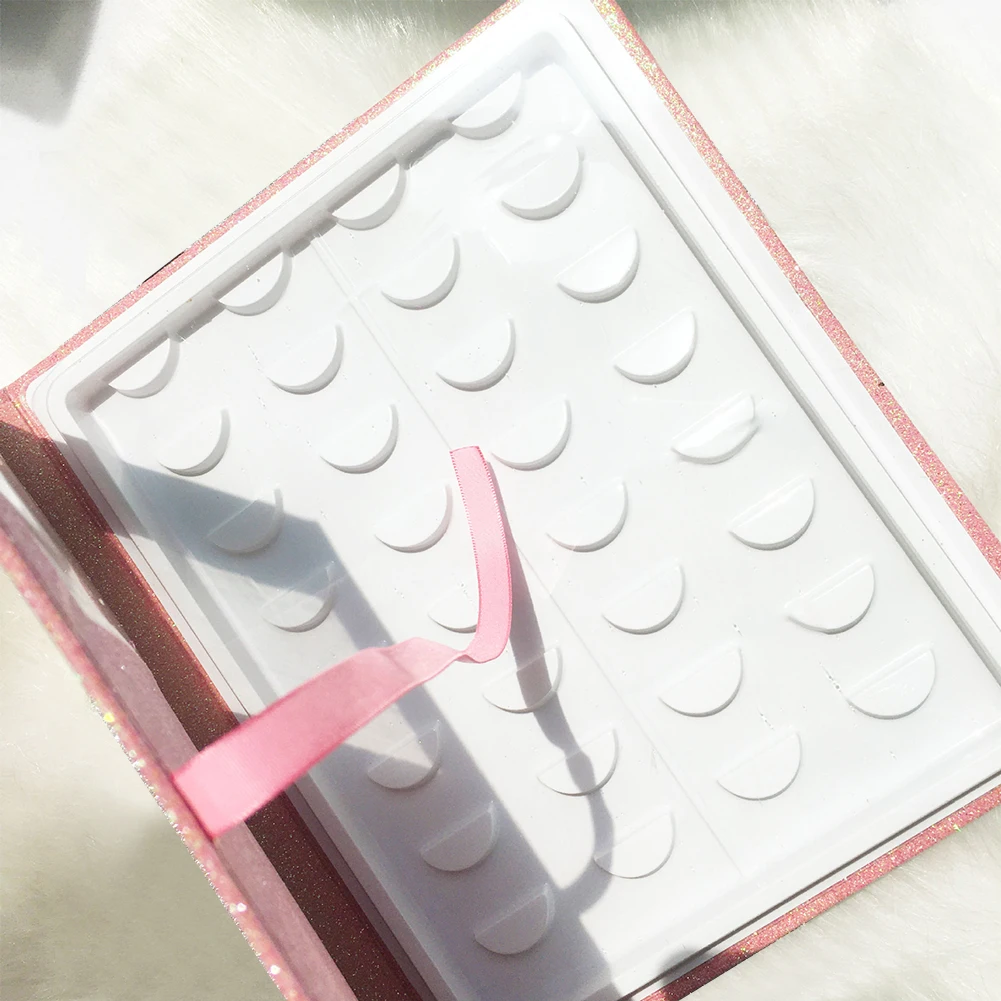 16 пара Портативный пустая коробка-органайзер для хранения ресниц чехол демо