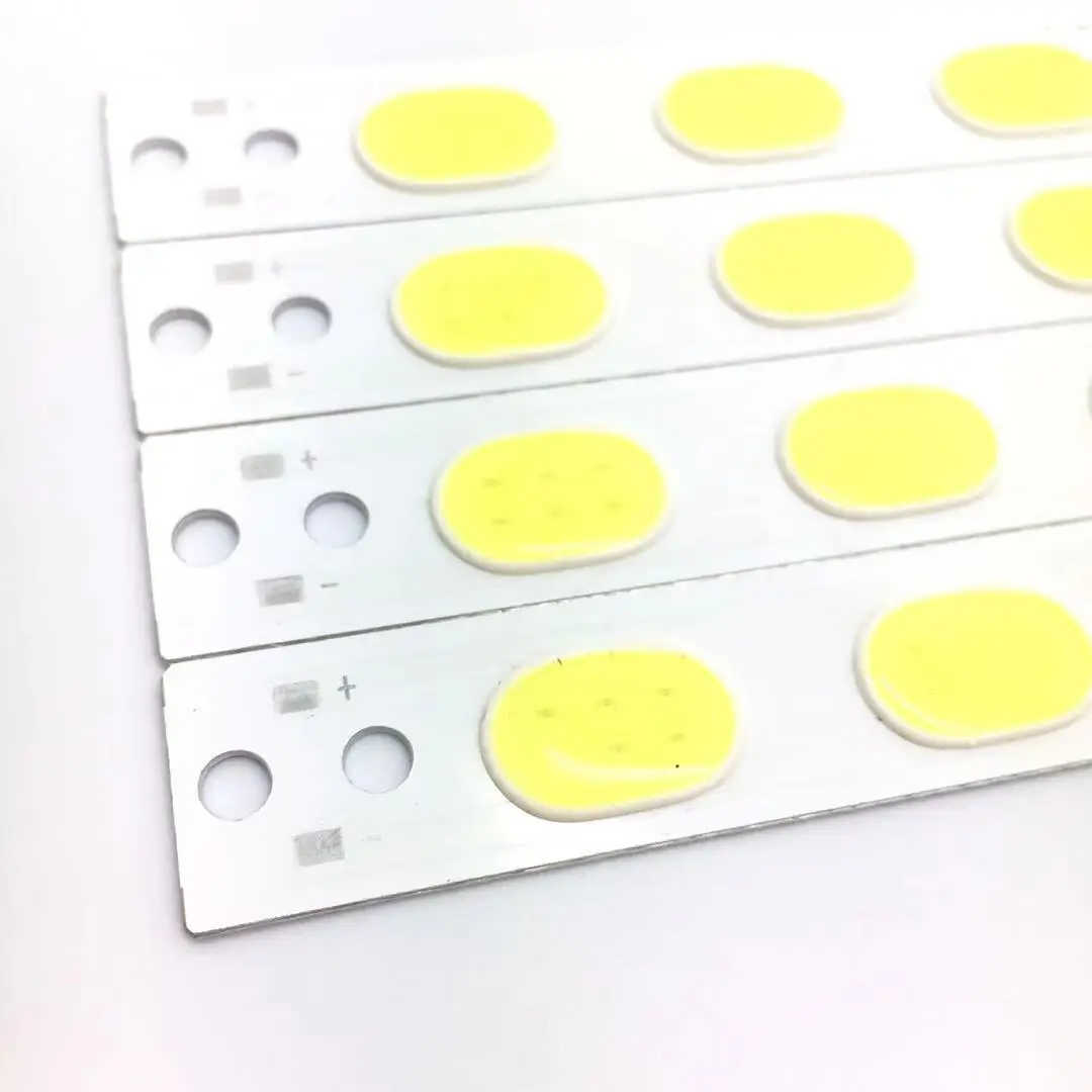 5 шт./лот 3 Вт DC3V полоса cob светодиодные чипы части зоны освещения для DIY | Лампы и
