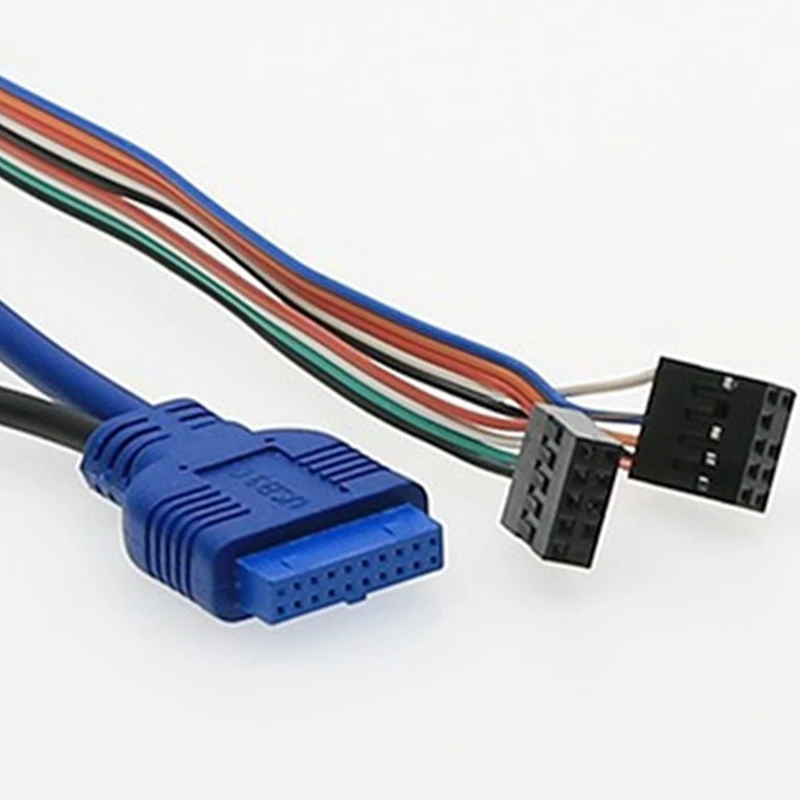 USB 2.0+ 3.0 Port Chassis PC Computer Case Audio Front Panel Replace Cable 70Cm 2 PACK | Компьютеры и офис