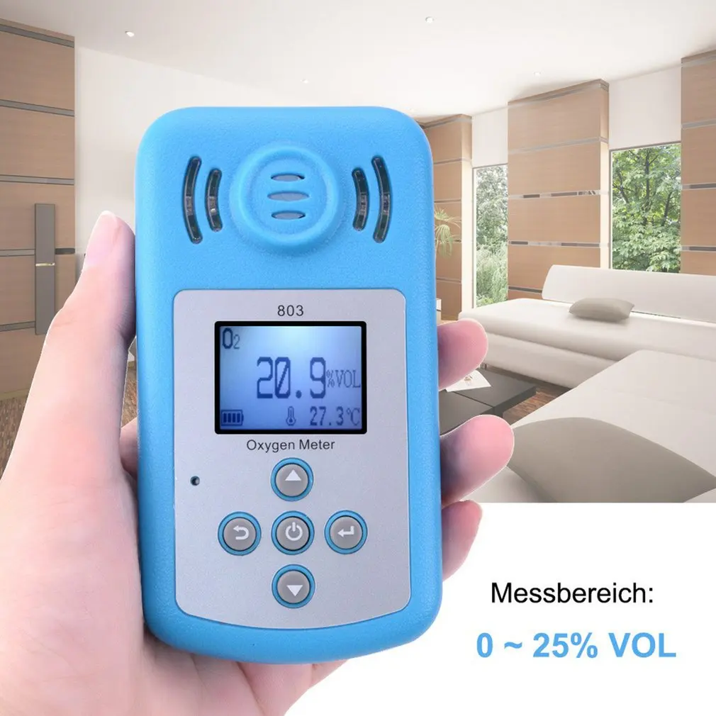 

KXL803 Portable O2 Oxygen Detector Oxygen Concentration Detector Oxygen Content Tester High Accuracy Sturdy Oxygen Detector