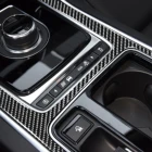 Углеродное волокно для Jaguar F-PACE XE XF XJS R Sport X761 X760 X260 аксессуары Центральная консоль подлокотник рамка H отделка интерьера наклейка