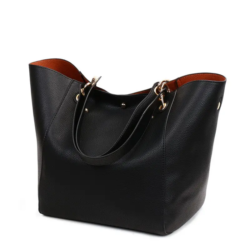 

Ansloth Fashion Big Handbag Women PU Leather Shoulder Bag Ladies Large Capacity Bag Female Composite Bag Classic Handbag HPS416