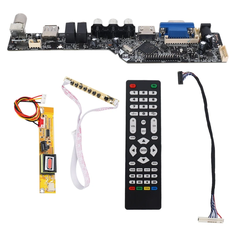 

Tv+Hdmi+Vga+Av+Usb+Audio Tv Lcd Driver Board 15.4 Inch Lp154W01 B154Ew08 B154Ew01 Lp154Wx4 1280X800 Lcd Controller Board Diy Kit