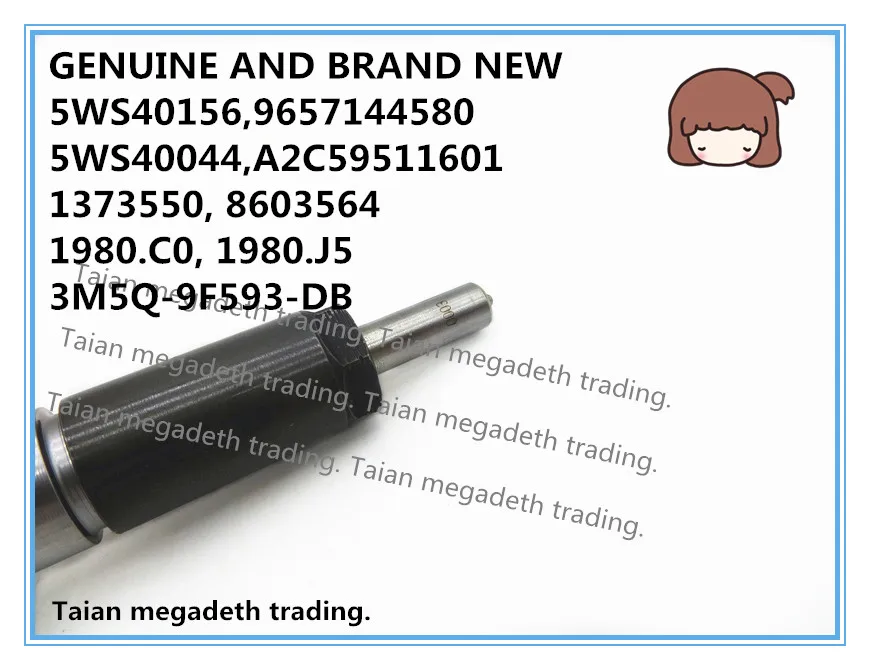 Оригинальный и совершенно новый инжектор дизельного топлива 5WS40156 9657144580 5WS40044