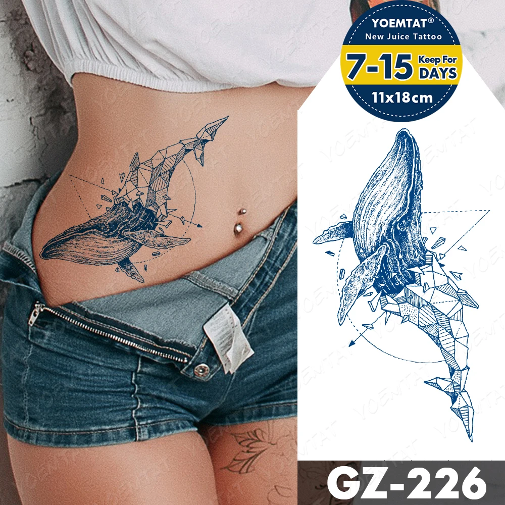 

Chest And Shoulder Tattoos For Men Tatoo Temporal Whale Ocean Waist Linear Geometry Sexy Juice Semi Permanent Tattoo Woman 2021