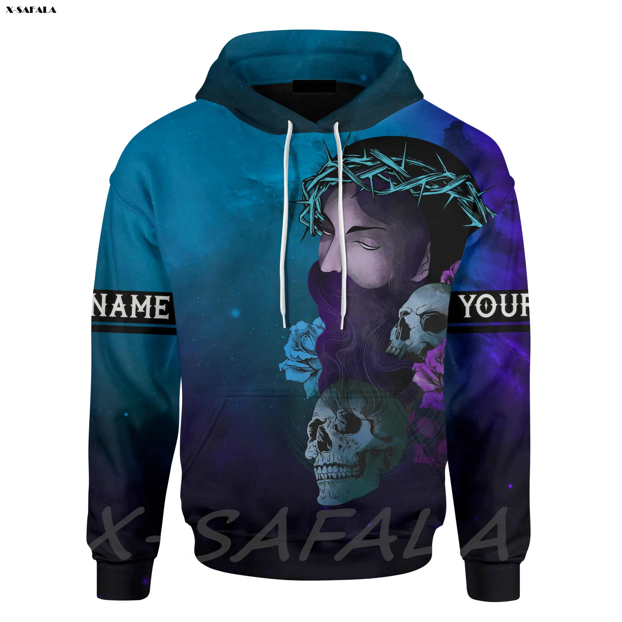 Jesus Is God Skull Christian Faith Over Fear 3D Printed Man Female Zipper HOODIE Pullover Sweatshirt Hooded Jersey Tracksuits