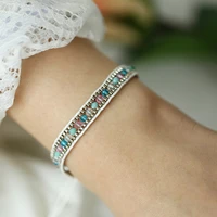 modyle bohemian style charm beads bracelets for women ethnic boho tassel multilayer bracelet jewelry