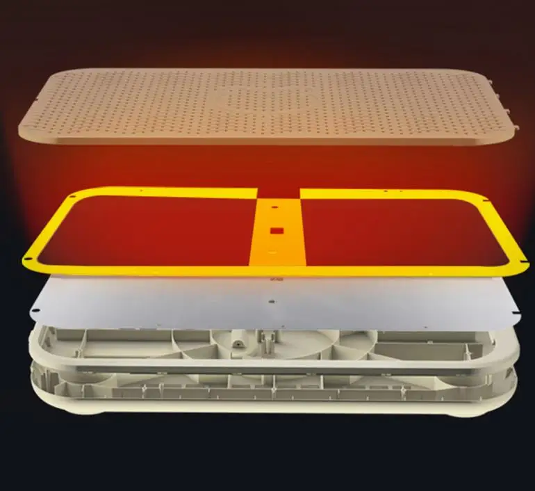 Кожаный нагревательный коврик для ног с рисунком медведя водонепроницаемый