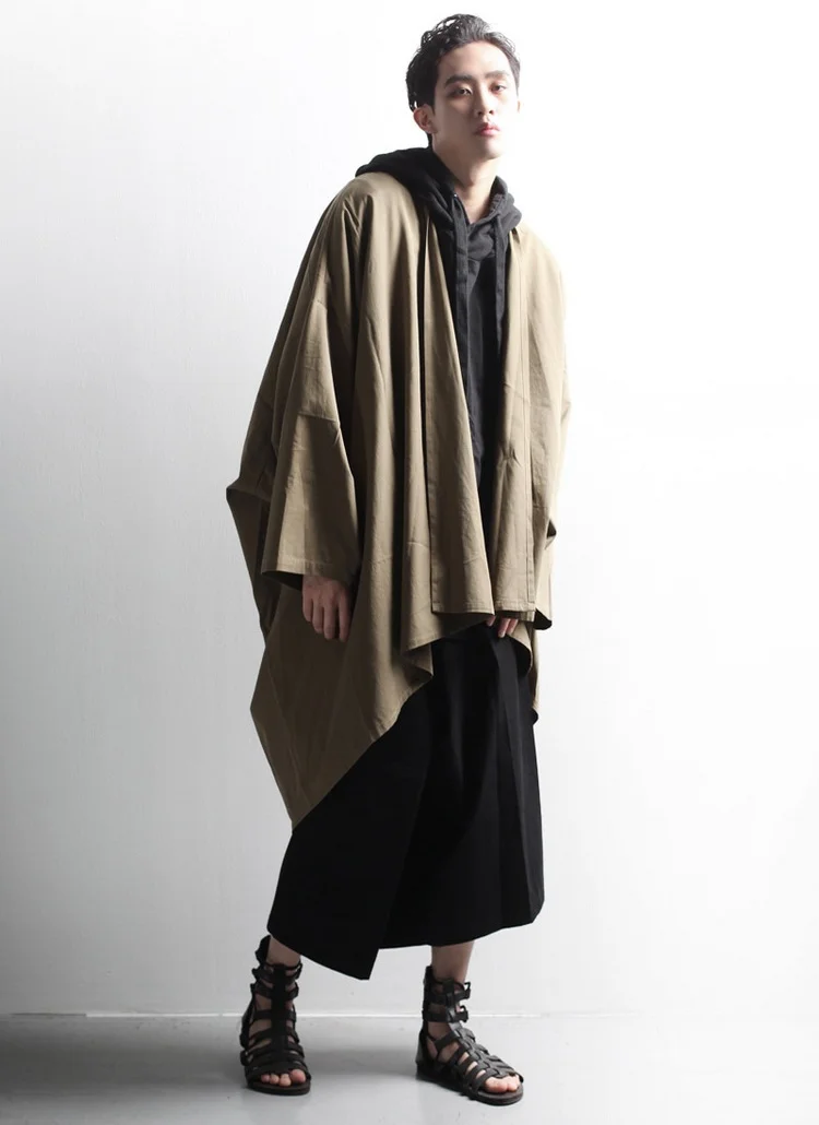 

Men's new asymmetric simple casual cardigan jacket