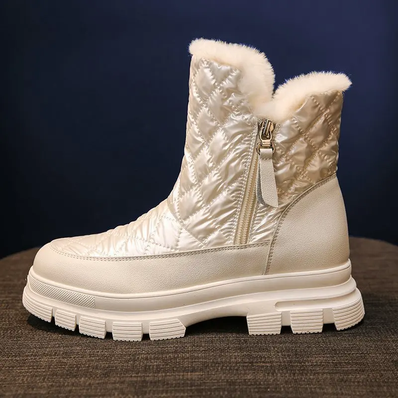 

Snow Boots Women 2021winter Plus Velvet Thick Warm Cotton Shoes High Top Platform Booties Waterproof Non-slip Woman Ankle Boots
