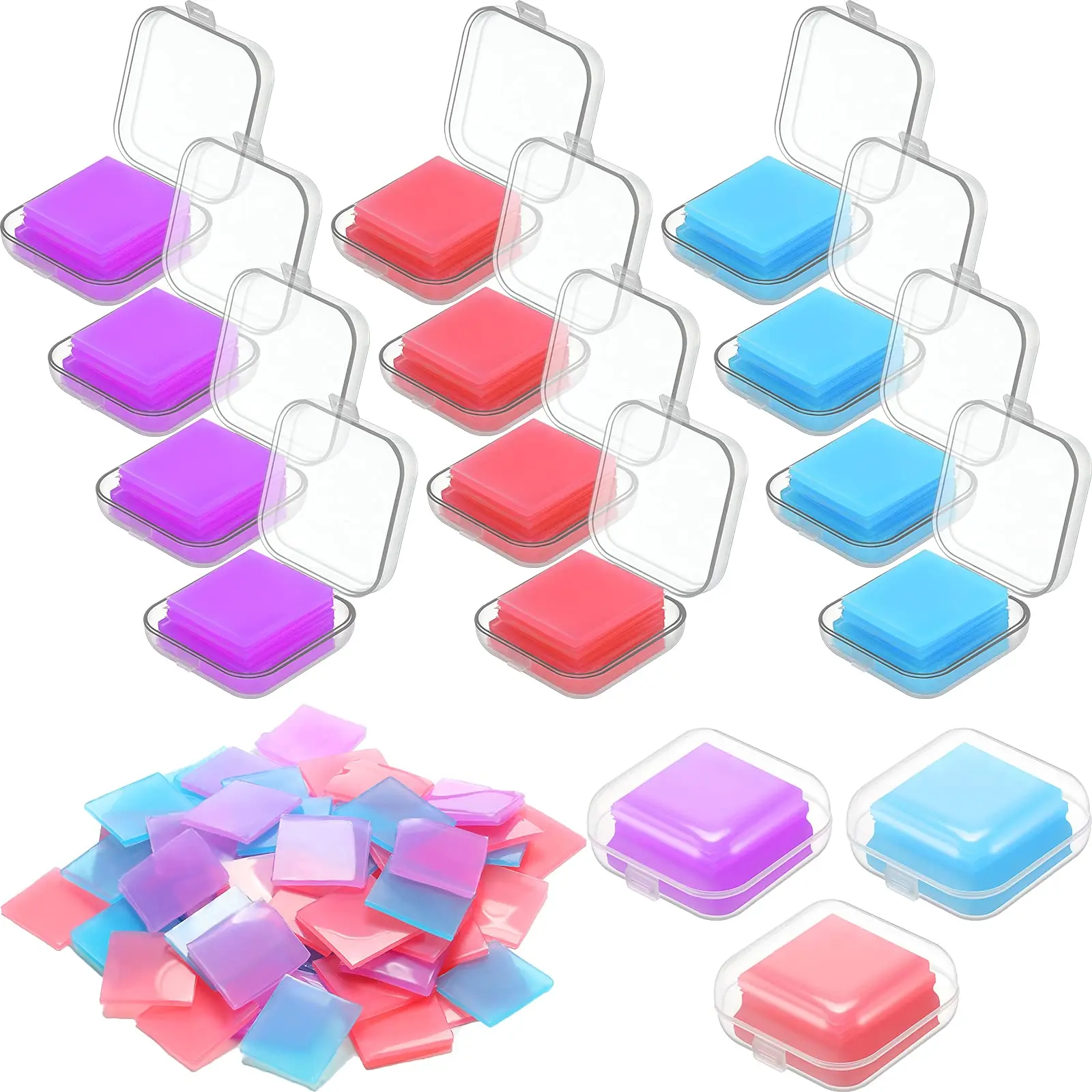 Алмазная живопись 6 шт./коркор. 5D с футляром для хранения глиняные аксессуары